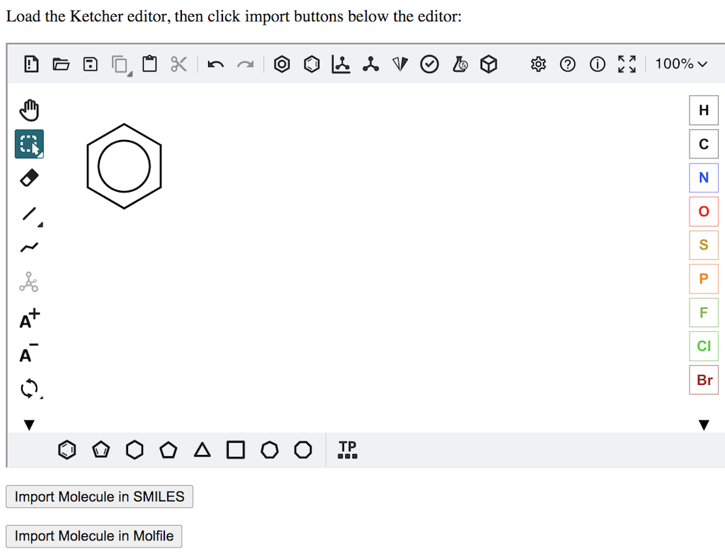 ketcher.setMolecule() - Import Molecule into Ketcher