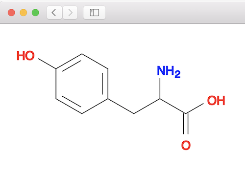Tyrosine Molecule