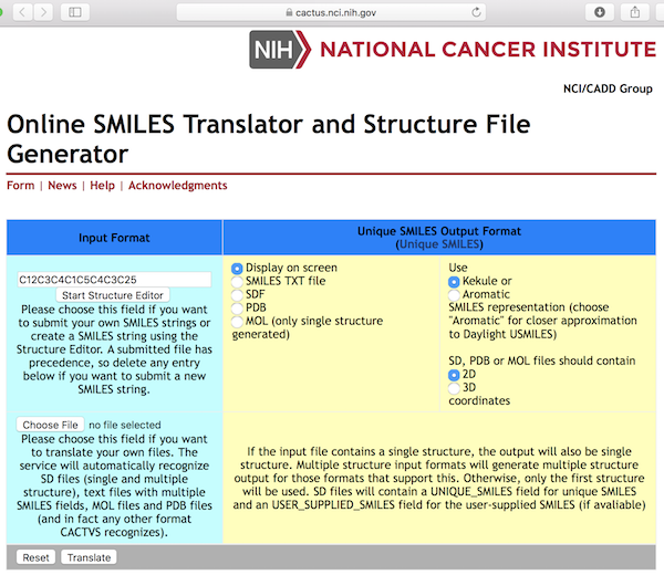SDF Online Tool - cactus.nci.nih.gov